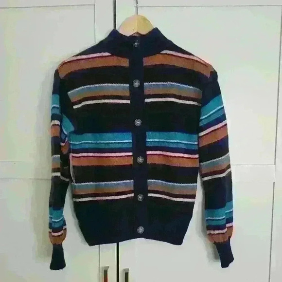 🌴2/$25🌴St. Johns Bay Striped Button Up Sweater Size XSmall - Picture 4 of 5